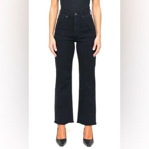 NWT DL1961 Bridget Boot High Rise Instasculpt Crop Henderson Black Jeans SZ 29